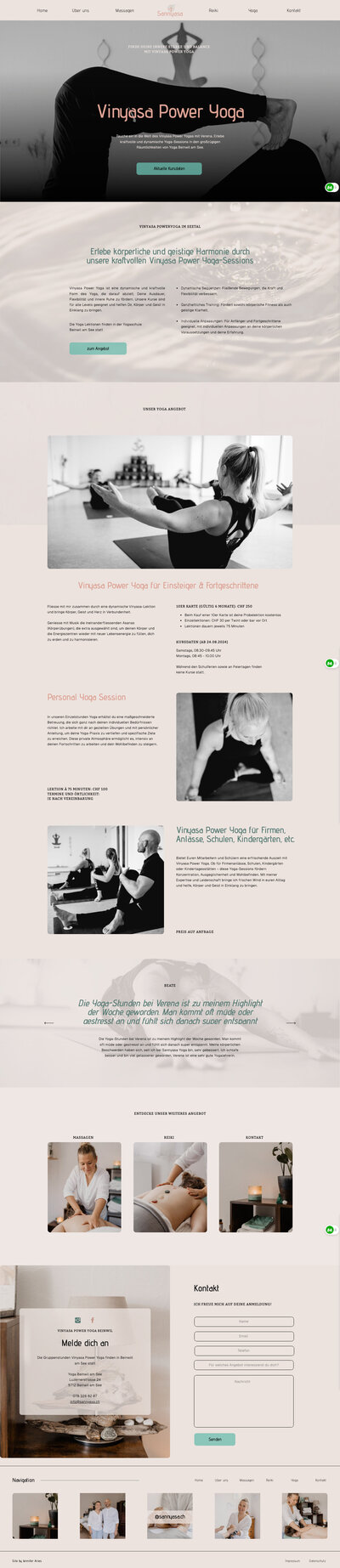 Website-Vorschau aus dem ‚Website in a Week‘-Angebot für schnelle Webdesign-Lösungen.