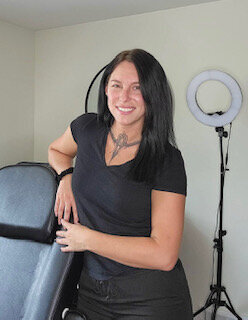 Lindsay from Scrubd Esthetics with client