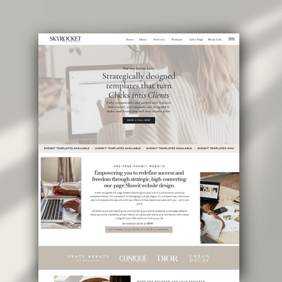 Feminine Showit Templates for Coaches