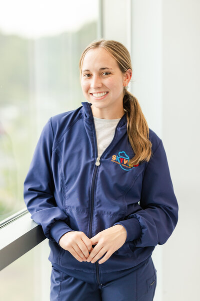Amy McMahon, a dental assistant at Skyview Pediatric Dentistry in St. Louis, MO