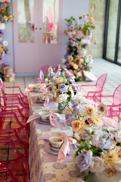 Statement floral design created for a corporate brand event in Dallas. Designed to elevate the space and align with high-end brand aesthetics.