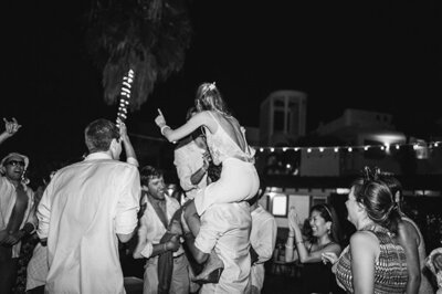 Night photography tented wedding in Colorado