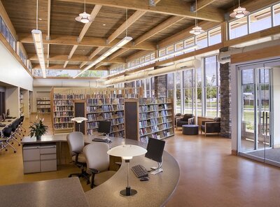 Libraries built by Cooper Construction