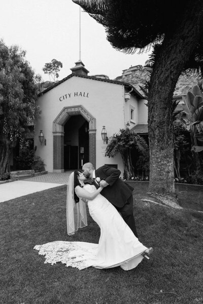 A wedding at Laguna Beach City Hall.