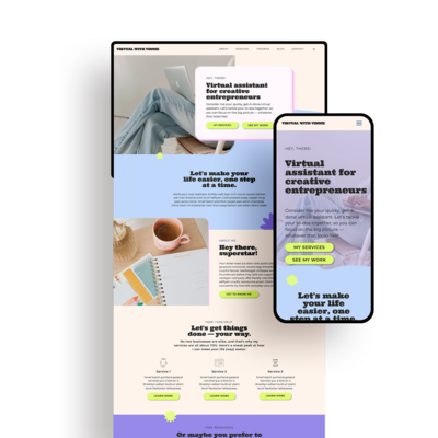 Showit website template add-on blog for content creators
