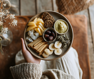 Woman sitting on her sofa with her laptop and pleasant smile on her face as she reviews her Foundational Plan. 