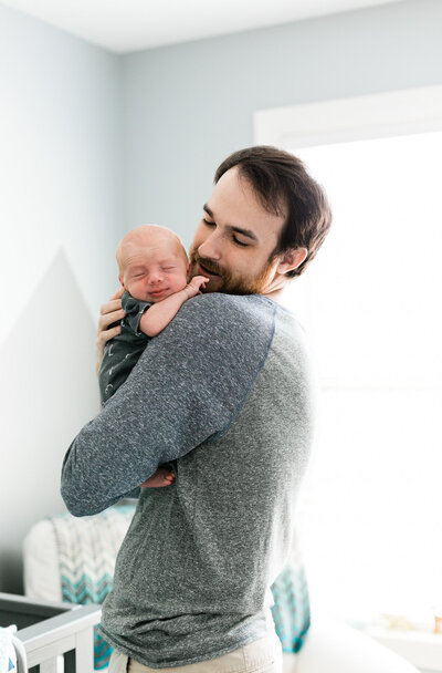 Dad Holding Baby Boy