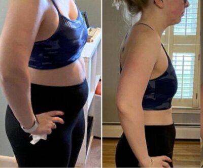 Fat Loss Before & After Transformation 1