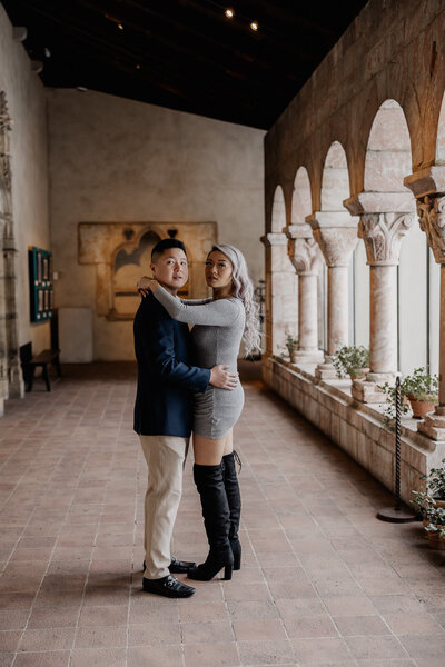 The Cloisters NYC engagement photoshoot