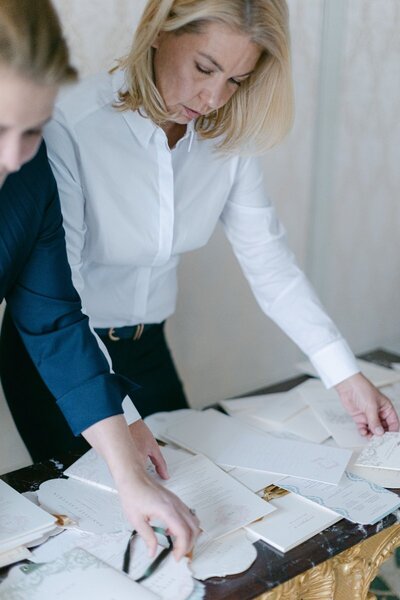 ECLAT Destination Weddings designing bespoke luxury wedding stationery