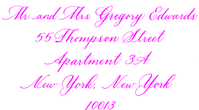 Bickham Calligraphy Style- Magenta