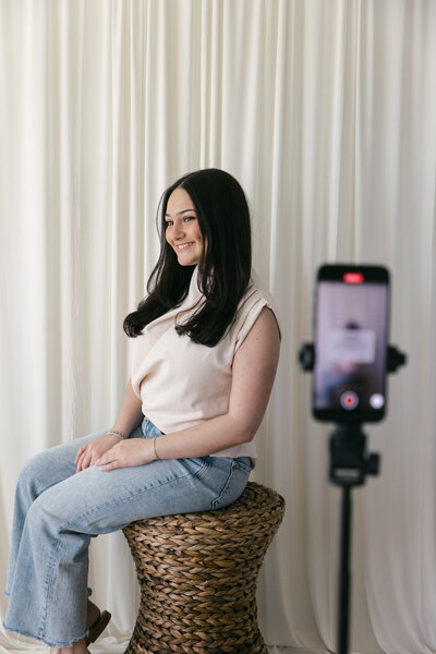 Cultivé Co. Luxury Brand Photography | Female Founder Portrait Session in Natural Light Studio
