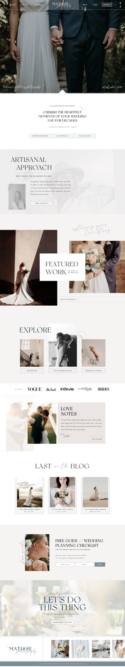 Mockup of showit templates for photographers by Palme Design Co