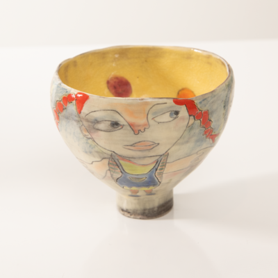 Michelle-Spiziri-Abstract-Artist-Ceramics-Whimsical-Story-Bowls-Circle-of-Friends-1