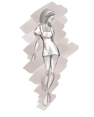 Worn-In-Shop-Vogue-1960-Empire-Mini-Dress
