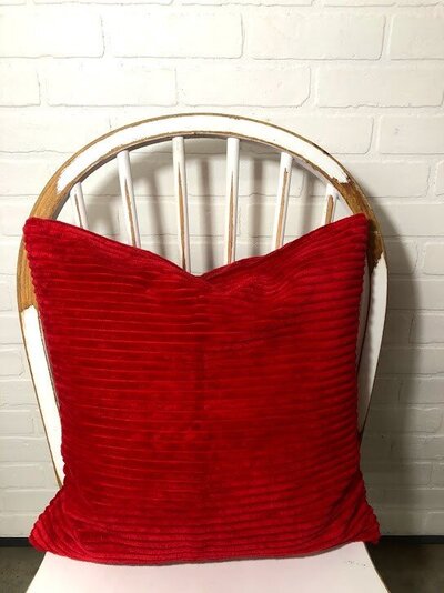 Red Textured Velour