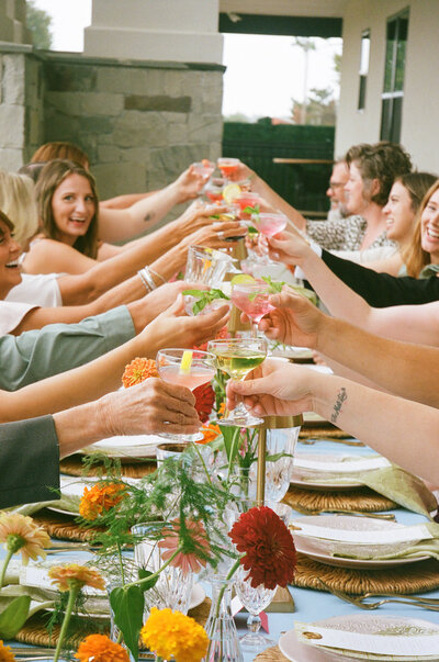 Glass Chapel West - Colorful Garden Party Styled Shoot on Film - Wynkoop Photography-142