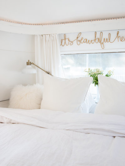 Shop our airstream bedroom faves  | Airstream RV trailer | DESIGN THE LIFE YOU WANT TO LIVE | Lynneknowlton.com |