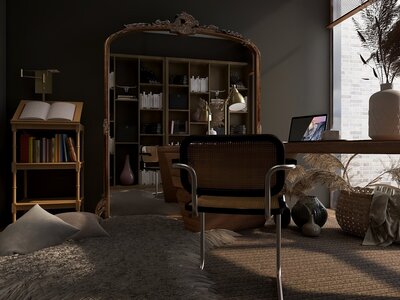 Office 3d Rendering | Lauren Ashley Design