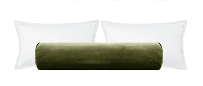 Velvet Bolster Pillow Bedroom Progression By Design
