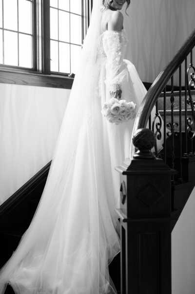 Black Tie Garden Wedding in Valparaiso by South Bend Wedding Photographer Courtney Rudicel