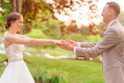 Great Fall Virginia Backyard Wedding in the Spring in DC
