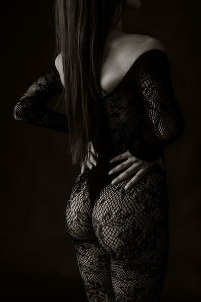 vrouwelijke boudoir fotoshoot 