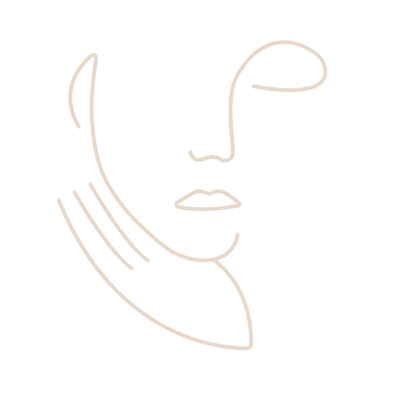 Line Art Female Face Icon 2
