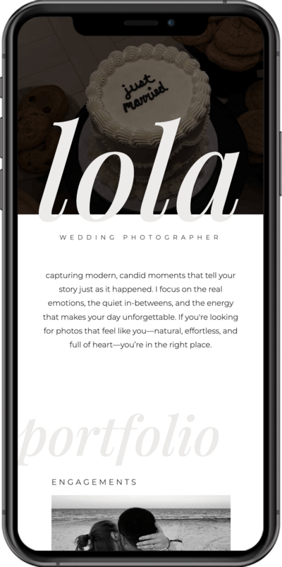 An Instagram links page add on Showit template for content creators, influencers, and bloggers