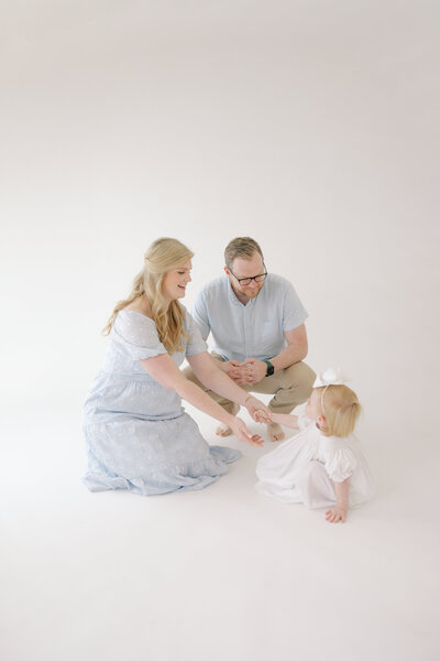 Maternity photography studio sessions in Vancleave, Mississippi.