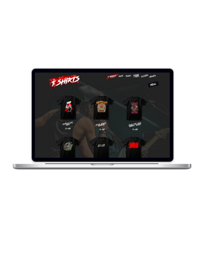 custom website design for an artist-bands -musicians – by Sha Studio