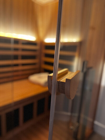 Infrared Sauna door opening