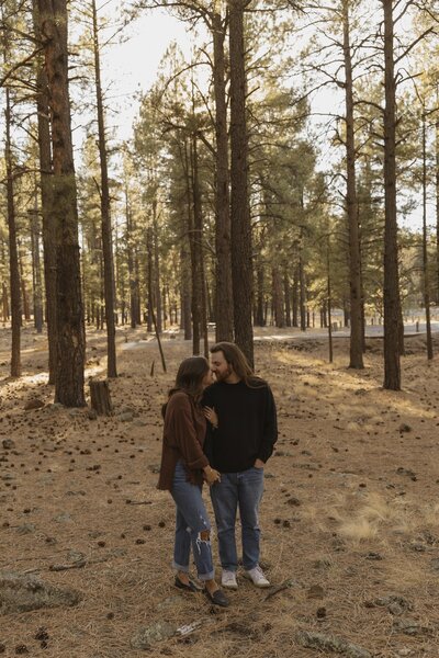 kenzie pellerins portfolio image of couple embracing during photoshoot in arizona