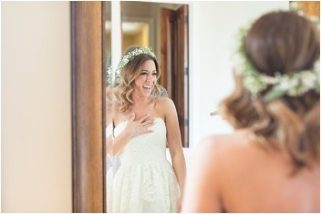 bride gets ready for wedding at bleckley inn