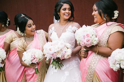 Blush Bridesmaids Saree