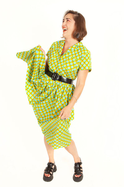 Robe et kurta aux imprimés colorés
