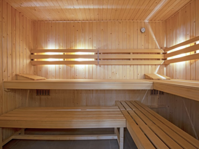 Moderne en ontspannende sauna beschikbaar voor gasten in Haus Arlberg, perfect voor après-ski ontspanning.