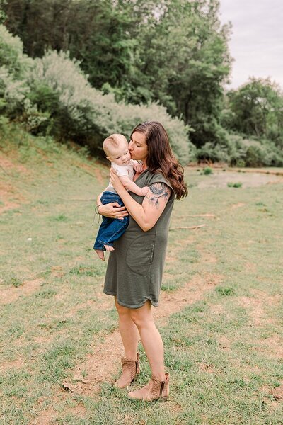 Heartwarming family moments in Staunton, VA, featuring playful interactions and smiles