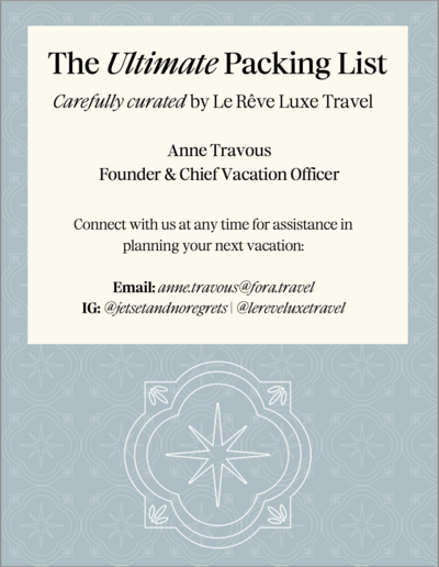 Packing List Cover