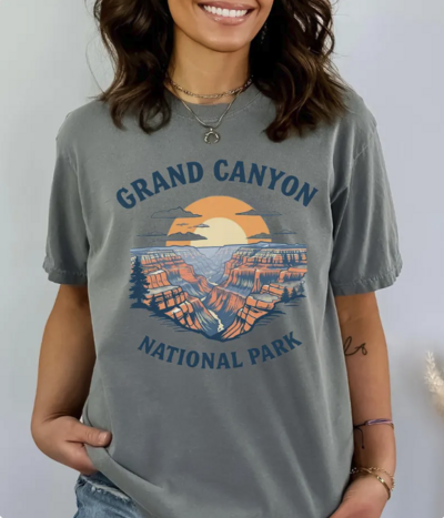 Grand Canyon National Park T Shirt - Gray