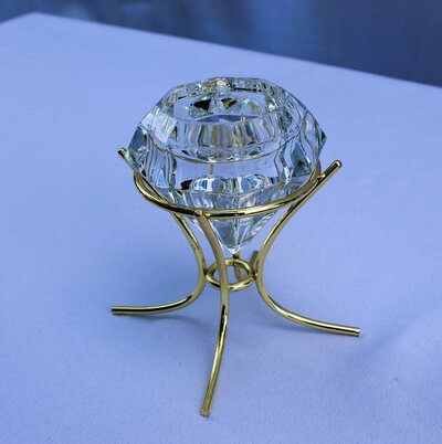 glass diamond tealight holder (2)