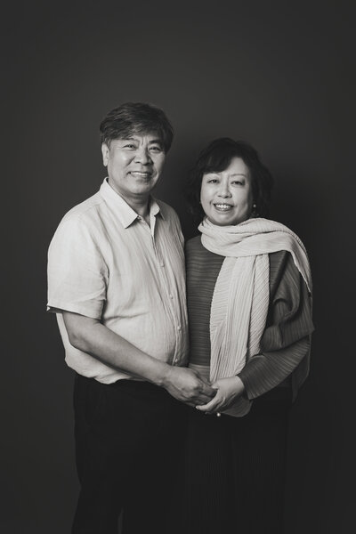 Joyful family portrait — elegant fine art studio photography in Marin County