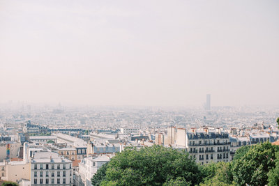 View of Paris from Montmartre, Paris wedding photographer, Renee Lemaire photography