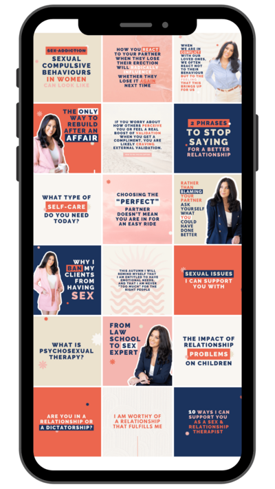 Instagram feed for a SMM