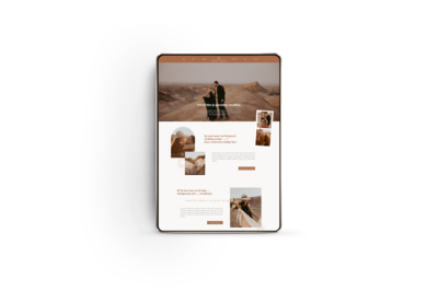 Boho Showit website template voor fotografen
