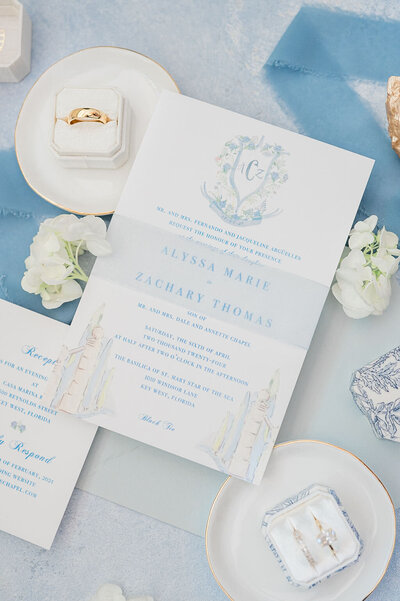 key west wedding invitation