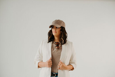 Entrepreneur with laptop diving into marketing data – content strategy support for service providers and creatives