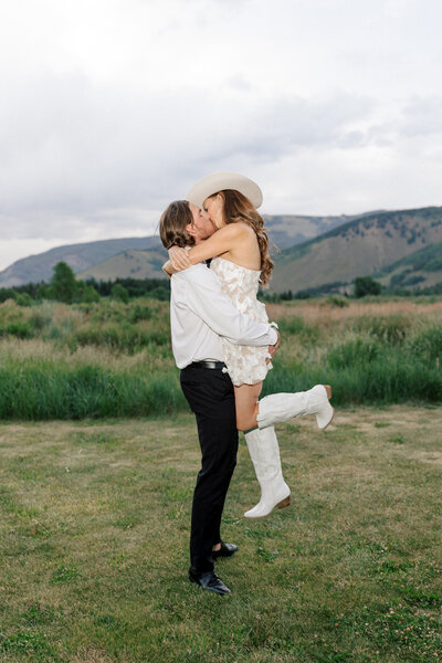 Western ranch wedding at Camp Hale in the Colorado mountains near vail 