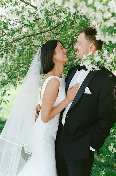 35mm Film Wedding Portrait at the Olmsted in Louisville, KY