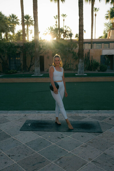 Pilates pose at Scottsdale venue